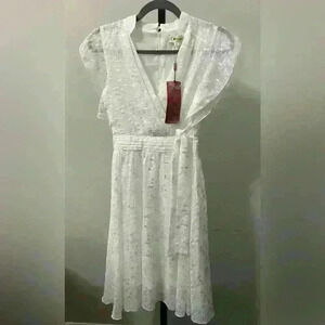 Metisu White Wrap Dress. Size XS. New with tags.